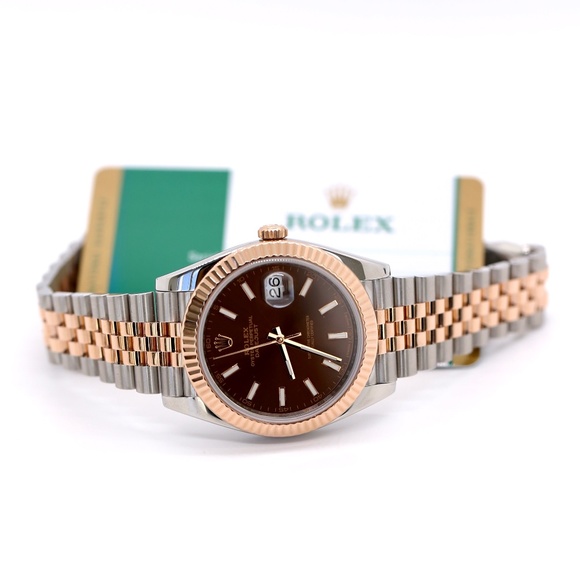 Rolex Datejust Rose Gold Two Tone 41mm